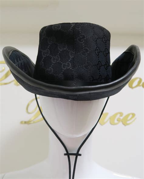 black mens gucci hat|cowboy hat from Gucci.